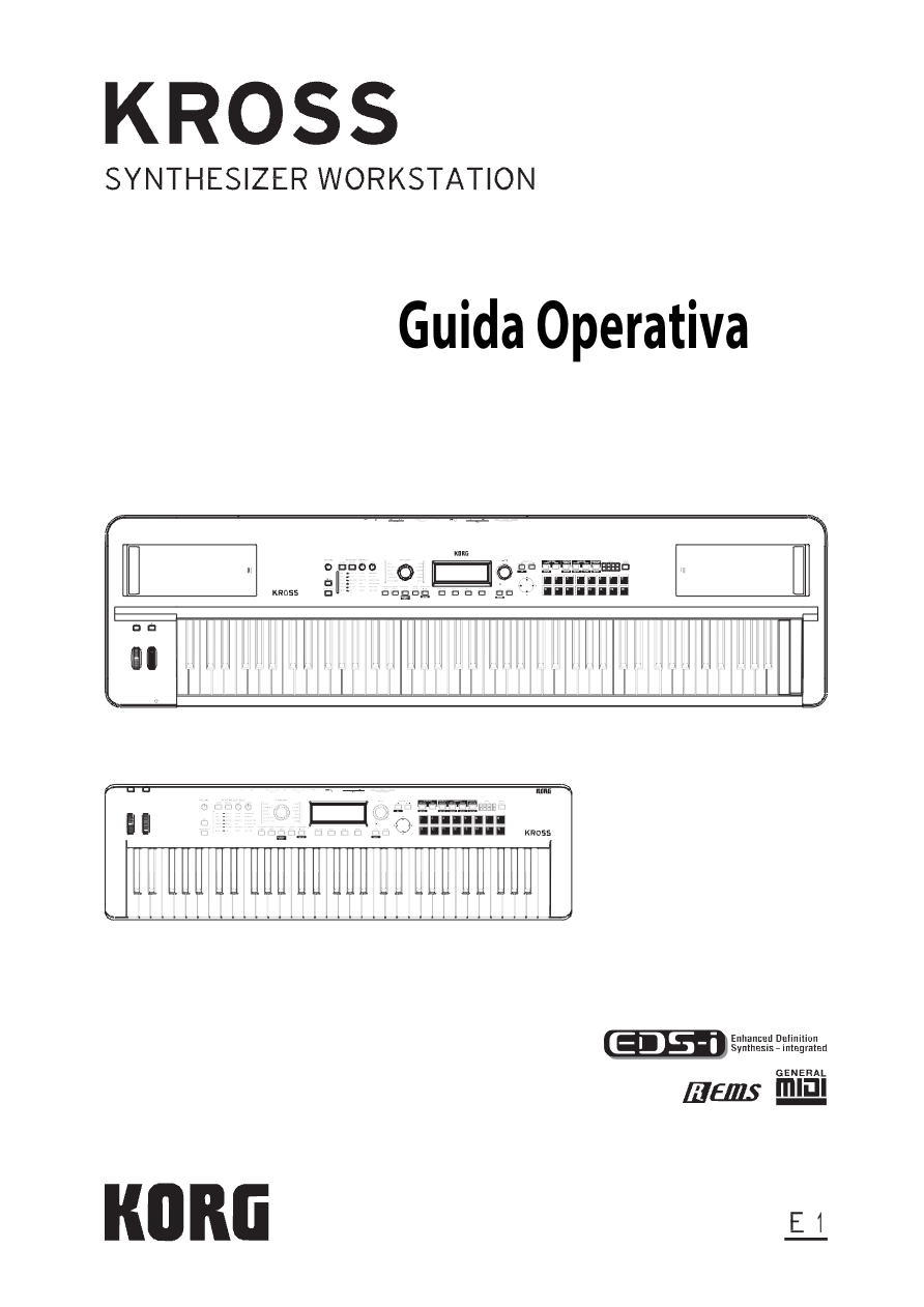 Korg Kross / 2 - Guida Operativa - Manuale italiano Preview Image