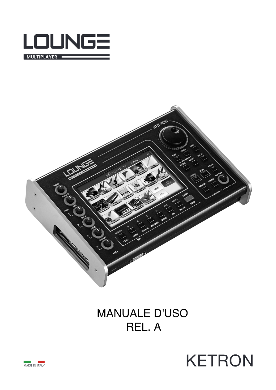 Ketron Lounge Multiplayer - Guida Operativa - Manuale italiano Preview Image