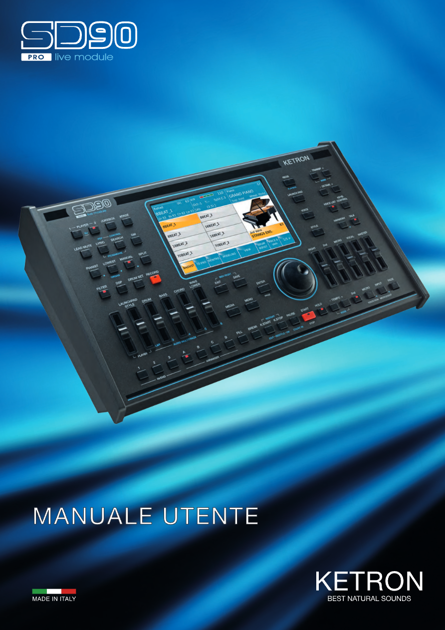 Ketron SD90 - Guida Completa Utente - Manuale italiano Preview Image